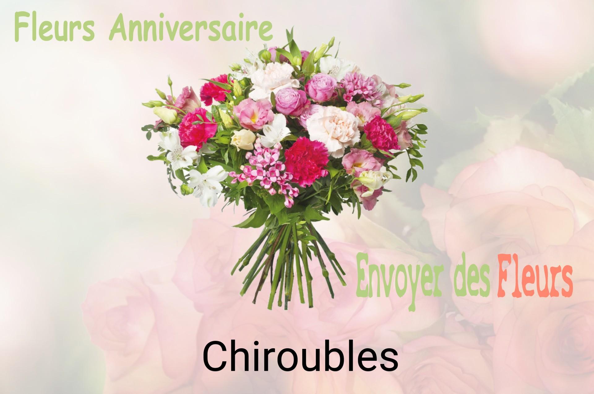 Bouquet de fleurs d’anniversaire livré à Chiroubles